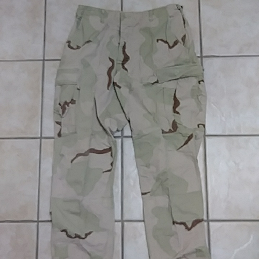 USGI DCU vintage uniform pants 3 color desert camo sz MED REG